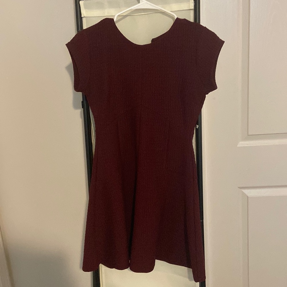 Burgundy red dress